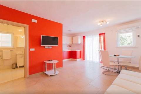 House Karlo Apartments - One-Bedroom Apartment with Balcony and Sea View (A2) - Ferienunterkunft in Omis (3 Personen)