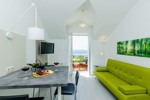Villa Panorama Dubrovnik (A3) - Comfort One Bedroom Apartment with Balcony and sea View - Ferienunterkunft in Mlini (3 Personen)