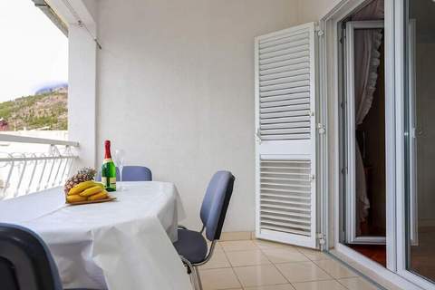 Apartments Pezo - Superior Studio with Balcony and Sea View (Mira 5) - Ferienunterkunft in Baska Voda (2 Personen)
