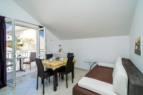 Villa Samba - Standard One-Bedroom Apartment with Balcony and Sea View - Ferienunterkunft in Mlini (3 Personen)