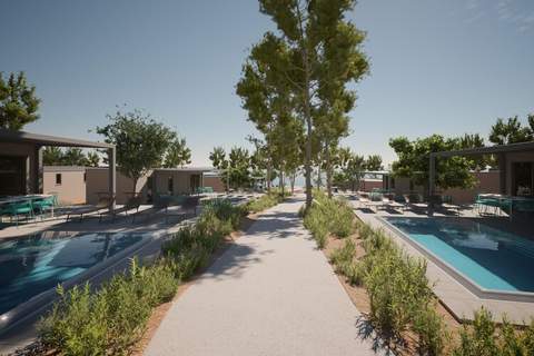 AMINESS AVALONA Camping Resort Povljana Insel Pag LUXURY Holiday Home WITH POOL - Ferienunterkunft in Povljana (5 Personen)