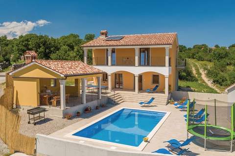 Santa Lucia - Villa with Private Pool & Sea View - Ferienunterkunft in Koromacno (8 Personen)