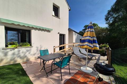 Joli rez-de-jardin avec terrasse sud plage 800 m - Ferienunterkunft in Erquy (2 Personen)