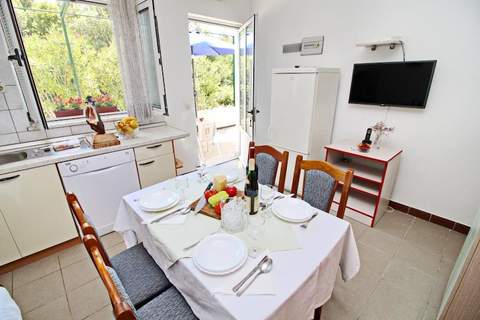 Apartments Neven - Studio Apartment with Terrace and Partial Sea View (A3) - Ferienunterkunft in Drace (3 Personen)
