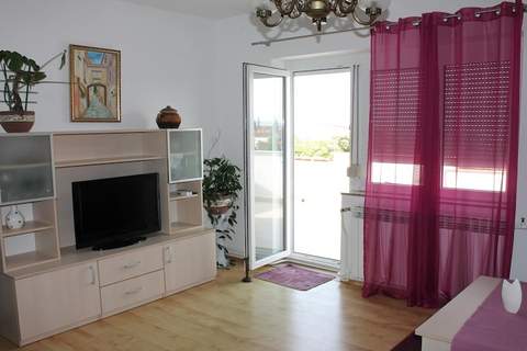 Serene Sea View Krk Apartment with Balcony - Two Bedroom Apartment with Sea View and Balcony - Ferienunterkunft in Krk (4 Personen)