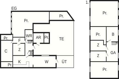 Ferienunterkunft in Oksbøl (6 Personen)