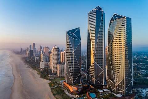 Jewel Luxury Beachside 2-Bed with Water View - Ferienunterkunft in Surfers Paradise (4 Personen)