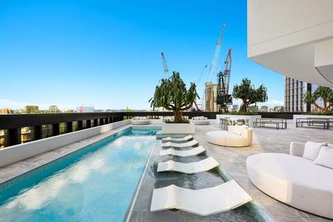 Brisbane 1BR with Pool, Spa, Sauna and Balcony - Ferienunterkunft in Brisbane City (2 Personen)