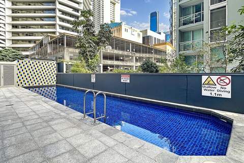 High-Rise 2-Bed Apartment with Gym, BBQ & Pool - Ferienunterkunft in Brisbane City (4 Personen)