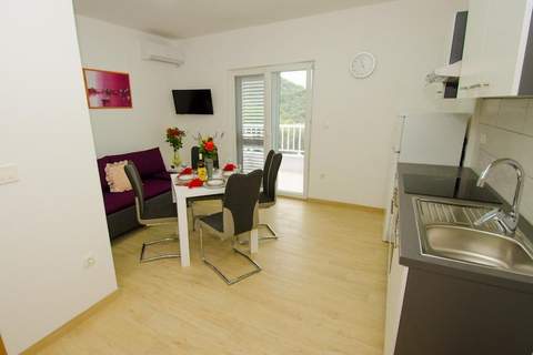 Apartments Vesela - One Bedroom Apartment with Balcony and Sea View - Ferienunterkunft in Janjina (4 Personen)