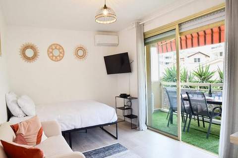 Résidence Palm Beach Studio Avec Terrasse A 150m Des Plages - Ferienunterkunft in Cannes (2 Personen)