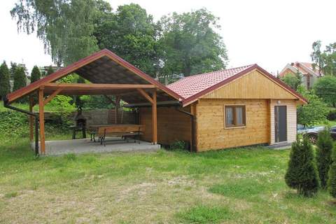 Parterowy domek drewniany w Rynie - Ferienunterkunft in Ryn (3 Personen)
