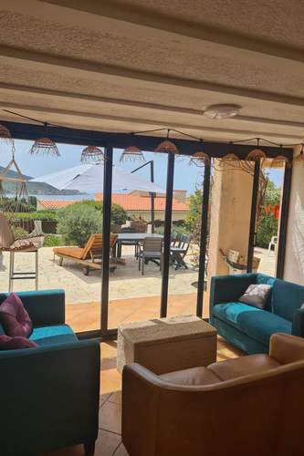 Ferienhaus Casa zinu mit Blick aufs Meer