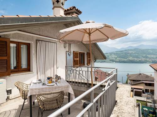 Ferienwohnung Gioia del Verde - Raum, Terrasse und Seeblick