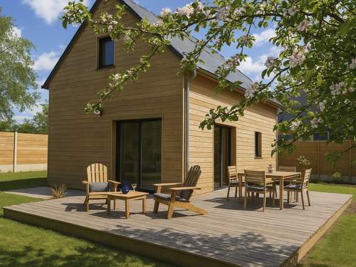 Ferienhaus Charmantes Holzhaus in einer grünen Umgebung