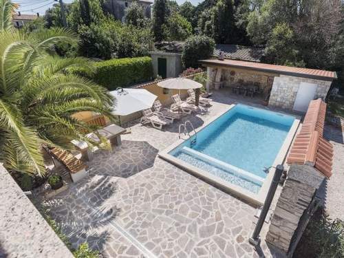 Ferienhaus mit beheiztem Pool und Meerblick