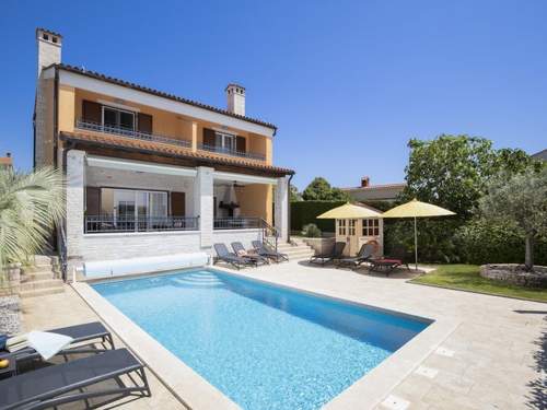 Ferienhaus in Pomer mit privatem beheizten Pool und Meerblick