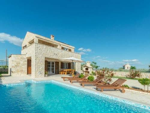 Ferienhaus Steinvilla mit Pool, Meerblick, Nähe Sandstrand