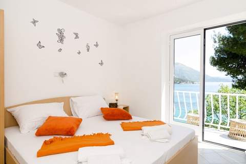 Guest House Daniela - Standard Double Room with Sea View - SOBA 1 - Ferienunterkunft in Mlini (2 Personen)