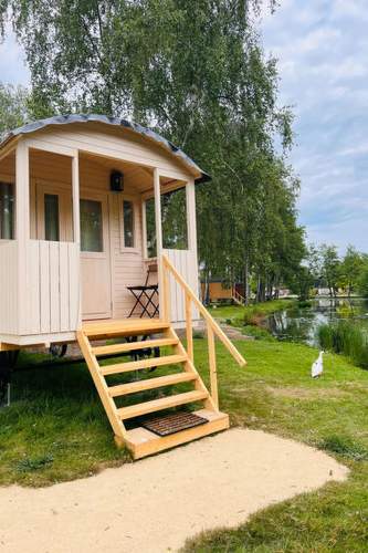 Ferienhaus Camping Papillon Kinrooi - Pipowagen 2 p. terras