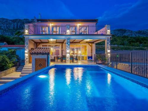 Ferienhaus Meerblick Ferienvilla Haus Lucija mit Pool