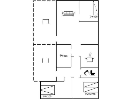 Ferienhaus Merit - 800m from the sea