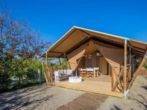 Ferienhaus Gemütliches Safarizelt mit Grill und Garten