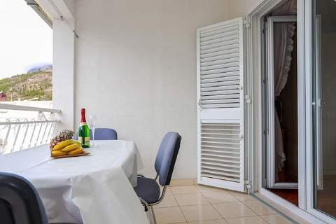 Apartments Pezo - Superior Studio with Balcony and Sea View (Mira 5) - Ferienunterkunft in Baska Voda (2 Personen)