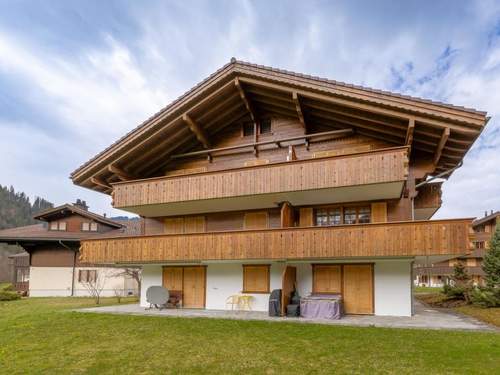 Ferienwohnung Chalet Lerchweid Lenk Appartement/Fewo, Bad, WC, 2 Schlafräume 4-Bettwohnung