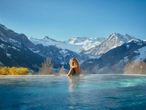 Ferienwohnung The Cambrian Adelboden Doppelzimmer, Dusche, WC, Nord Deluxe Room North