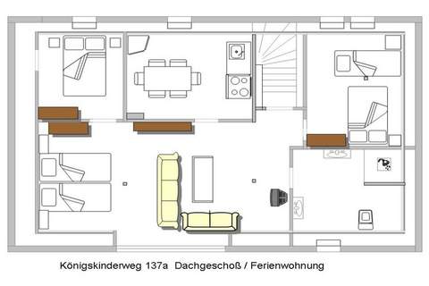 Ferienunterkunft in Hamburg (6 Personen)