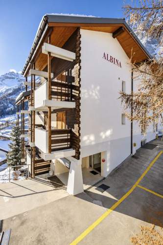 Ferienwohnung Residenz Albina Leukerbad # 4-bed apartment, Dusche, WC