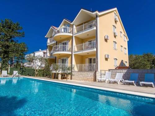 Ferienwohnung Wunderschönes Appartement in Jadranovo mit gemeinschaftlichem Pool, Grill und T