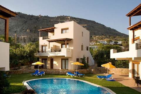 Blue Dream Garden Executive Villa - Ferienunterkunft in Pefkos-Lindos (4 Personen)